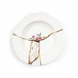 Тарелка глубокая 22 см Seletti Kintsugi 09623