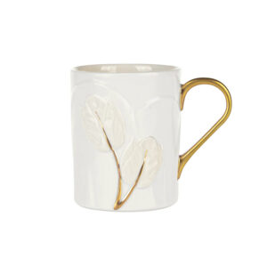0008231-702 Кружка 300 мл Tulip White Antique Gold Profiles Villari