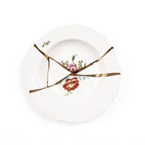 09622  Тарелка глубокая 22 см Kintsugi Seletti