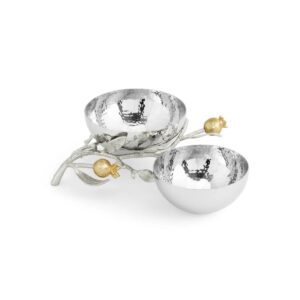 174107 Менажница Гранат 2-х секционная Silver Michael Aram